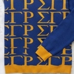 เสื้อสเวตเตอร์ผู้หญิง SGRho Signature ปักลายตัวอักษรกรีกแบบกำหนดเอง เสื้อถักคอวีคลาสสิก แฟชั่นสำหรับชมรมนักศึกษา ขายส่งสำหรับผู้หญิง - Product Image 5