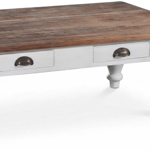Mesa de Centro Convertible Liona de Madera de Teca Sólida, Diseño Contemporáneo, Ecológica, Duradera, Acabado Natural, Muebles para el Hogar - Product Image 6