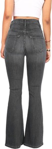 Fashion Women's Sexy Knee Length <b>Boot</b> Cut Cotton Denim Jeans Casual Designer New Arrival Latest - Product Image 2