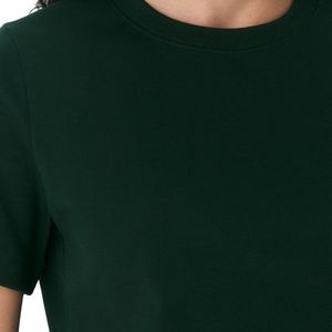 Women Dark Green Cotton T Shirt Casual Loose Fit Short Sleeve Crew Neck Tee OEM ODM Manufacturer Custom Wholesale Bulk New - Product Image 3