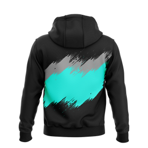 Sweat à capuche pour homme en molleton épais avec logo imprimé personnalisé, broderie sur le devant, motif uni, tissu 340g, coupe classique, hiver - Product Image 4