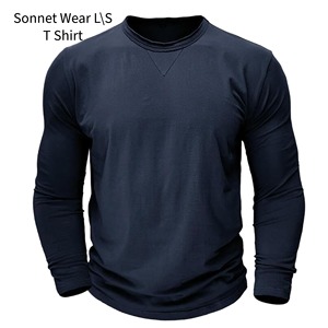 T-shirt à manches longues pour homme personnalisé, à carreaux, 100% coton, séchage rapide, avec impression numérique, poids du tissu 220g - Product Image 5