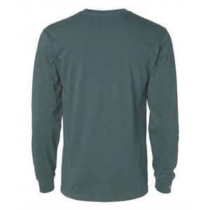 T-shirt à manches longues pour homme, 180 g/m², coton uni, style classique décontracté, personnalisation de la marque, vente en gros, usine de vêtements - Product Image 2