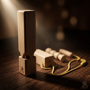 Silbato de Tren de Madera con Logotipo Personalizado, Juguete Educativo con Sonido, Recuerdo para Fiestas, Artículo de Regalo - Product Image 5
