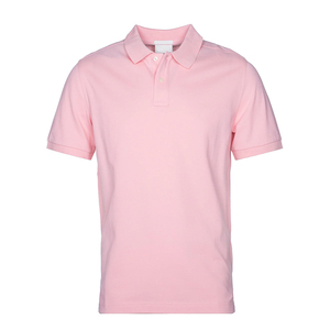 เสื้อโปโลผ้าแคนวาสแบบเรียบสีพื้น พิมพ์โลโก้ตามสั่งสำหรับผู้ชายรุ่นล่าสุด เป็นมิตรกับสิ่งแวดล้อม คุณภาพสูง ระบายอากาศได้ดี เสื้อโปโลเปล่าสำหรับผู้ชาย - Product Image 1