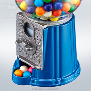 Máquina Expendedora de Bolas de Goma de Mascar Kwang Hsieh de 9 Pulgadas, Azul Real, Personalizable, de Aleación de Aluminio y Vidrio, Operada con Monedas, con Soporte en Inglés - Product Image 4