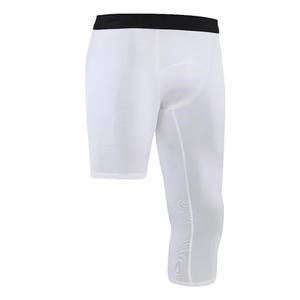 Pantalones de Yoga de Diseño Moderno Personalizados, de Una Sola Pierna, Compresivos, Transpirables, con Cintura Elástica, de Longitud Completa, en Spandex/Poliéster/Algodón para Hombre - Product Image 2
