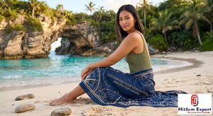 Pareo Hawaiano Personalizado con Estampado Floral Polinesio, Pareo de Playa, Ropa de Resort Tropical, Fabricante OEM ODM de Marca Privada - Product Image 3