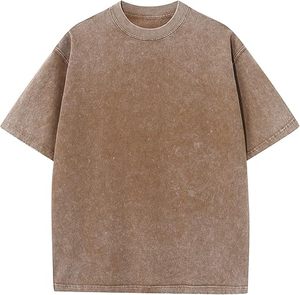 Camisetas extragrandes de alta calidad con lavado ácido, precios asequibles, transpirables y cómodas, camisetas unisex HECHAS POR HS - Product Image 2