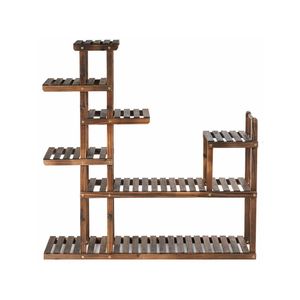 Espositore per Fiori a 7 Livelli in Legno, Scaffale per Piante e Arredamento da Giardino - Product Image 4