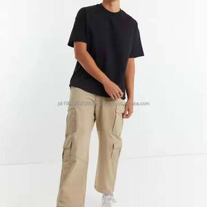 Camiseta Clásica Extra Grande Personalizada para Hombre, de Buena Calidad, con Rayas Rosas, Cuello Redondo con Detalle Acanalado, Base Negra, Camisetas Ringer - Product Image 3