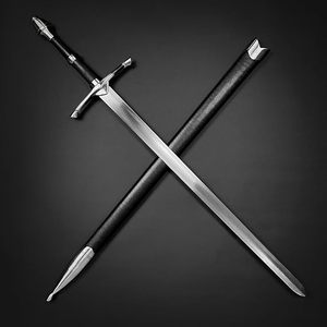 Espada Medieval Forjada a Mano de 41.25” para Una Mano, Hoja Opaca, Venta al Por Mayor OEM Para colección, regalo, exhibición y cosplay en ferias - Product Image 2