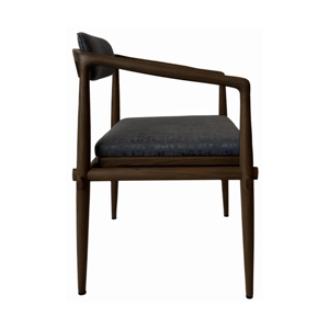 Silla de Comedor Moderna de Madera Maciza con Asiento Tapizado, Silla de Restaurante, Muebles de Comedor de Lujo - Product Image 3