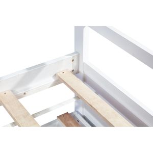 Lit double en bois de pin avec tête et pied de lit, trois tiroirs de rangement et lit gigogne, optimisé pour une meilleure visibilité et une meilleure indexation par les moteurs de recherche - Product Image 2