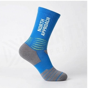 North Approach Crew Athletic <b>Socks</b> Blue Breathable Running <b>Socks</b> for Adults Summer Season - Product Image 3