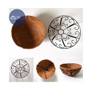 BEST SELLER Panier suspendu rond Lucy en PE enduit fait main, résistant à la décoloration, avec chaîne, capacité 1 kg, pour la décoration intérieure - Product Image 5