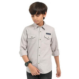 Chemise Oxford à manches longues anti-boulochage en coton de qualité supérieure Vêtements décontractés classiques personnalisables pour adolescents - Product Image 3