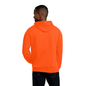 Sudadera con Capucha Unisex Naranja, Cierre de Cremallera, Corte Holgado, Forro Polar, Color Sólido, Diseño con Bolsillos, Ropa de Invierno, 100% Algodón, Transpirable - Product Image 3