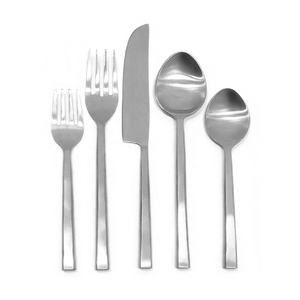 Ensemble de couverts traditionnels élégants en acier inoxydable, manche au design martelé, polissage miroir, couverts de table, ustensiles de cuisine en métal, hôtel - Product Image 5