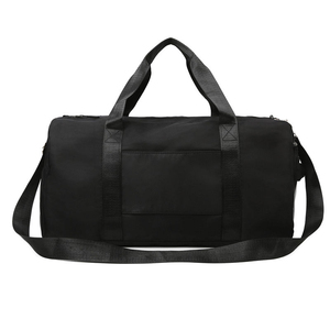 Sac de sport unisexe en nylon 30-40L, couleur unie, fermeture éclair, poignée souple et durable, style décontracté - Product Image 1