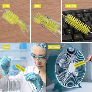 Set di spazzole per la pulizia delle bottiglie con tubo in nylon da 8 pollici, con gancio per bottiglie e tazze a collo stretto, set da 10 pezzi - Product Image 3