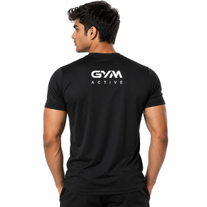 Camiseta Deportiva de Compresión para Hombre, Corte Ajustado, Tejido de Punto, Manga Corta, Secado Rápido, Transpirable, para Entrenamiento - Product Image 2