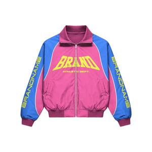Mens Sporty Track Jacket & Shorts Set Blue Quick Dry Polyester Spring Wear Woven Satin Breathable Casual Sporty Zipper Outerwear - Product Image 2