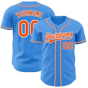 เสื้อเบสบอลแบบกำหนดเองสำหรับผู้ชาย คอวี ผ้าโพลีเอสเตอร์ 100% ระบายอากาศได้ดี แขนสั้น ชุดยูนิฟอร์มสำหรับผู้ใหญ่ พิมพ์ลายด้วยความร้อนด้านหน้า แบบ OEM - Product Image 6