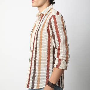 Chemises en flanelle à carreaux pour hommes, 100 % coton, personnalisables avec logo, à manches longues, formelles et décontractées, pour le travail et l'hiver, vente en gros - Product Image 2