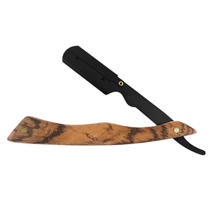 <b>Mens</b> Straight <b>Razor</b> Blade Manufacturer Disposable Plastic Straight <b>Razor</b> for Barbers Wooden Straight <b>Razor</b> Custom Logo - Product Image 1