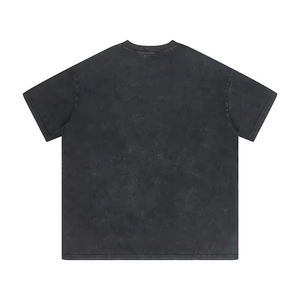 เสื้อยืดผู้ชายสไตล์วินเทจ ซักแบบตามสั่ง ออกแบบโลโก้เองได้ หรูหรา ทรงโอเวอร์ไซส์ ไหล่ตก คอกลม สตรีทแวร์ แบบเรียบ - Product Image 4