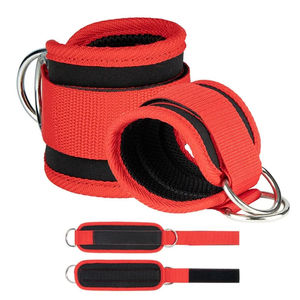 Sangle de cheville rembourrée en néoprène pour machines à câbles, avec anneau en D réglable, accessoire d'entraînement de force pour exercices de jambes en salle de sport - Product Image 1