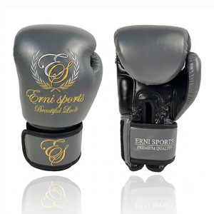 Guantes de Boxeo Erni Sports de Piel Sintética PU, Estilo Doble, 8oz-16oz, Correa Ajustable con Gancho y Bucle, Ligeros, para Niños, Unisex, Kickboxing, Muay Thai - Product Image 1