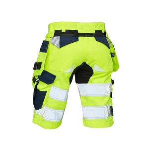 Men’s Hi Visibility Hi Vis <b>Work</b> Shorts Reflective Summer Safety <b>Cargo</b> Style Construction Working Shorts - Product Image 2