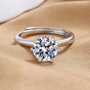 Direct Factory Supply Moissanite <b>Diamond</b> <b>Ring</b> Luxury Engagement <b>Ring</b> For Women High Brilliance Wedding Jewelry Available For Sal - Product Image 3