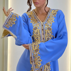 Caftán Marroquí para Boda, Ropa Formal de Lujo para Mujer, Costuras Detalladas, Proveedor de Ropa al por Mayor, Vestido de Novia Marroquí - Product Image 5