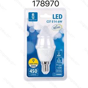 Bombilla LED A5 C37 de Ahorro de Energía, 6W, E14, 3000K - Product Image 1