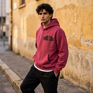 Sudadera con Capucha Extra Grande de Algodón Grueso para Hombre, Ropa Urbana Informal Personalizada - Product Image 2