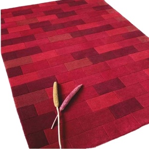 Alfombra de lana de pelo alto con mechones a mano, diseño Floral abstracto para sala de estar o vestíbulo de Hotel, alfombras y juegos de área con respaldo de látex - Product Image 4