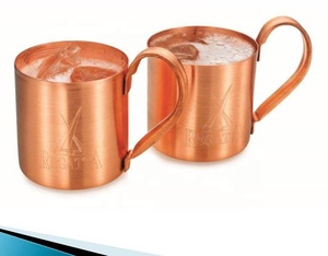 Taza de cobre puro, taza de cerveza sólida Moscow Mule, taza de café, artículo de bebida de cobre puro 100%, taza de cobre de alta calidad de 16 Oz - Product Image 6