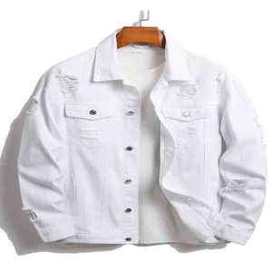 Veste en jean bleu vintage à manches longues slim décontractée pour homme 2024, respirante, idéale pour l'hiver - Product Image 4