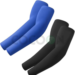 Manchons de compression noirs OEM respirants et extensibles pour le sport, protection UV, cyclisme, course à pied, fitness, entraînement, anti-humidité - Product Image 5