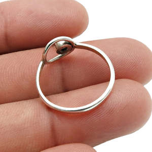 925 Solid Sterling Silver Natural <b>Labradorite</b> Gemstone <b>Ring</b> Handmade Round Cut Gemstone Stamped Silver Jewelry In Bohemian Style - Product Image 4