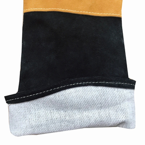 Guantes de Seguridad de Cuero de 14 Pulgadas con Puño Recto, Resistentes al Calor y a la Abrasión, Textura Lisa, Protección Anti-Calor - Product Image 3
