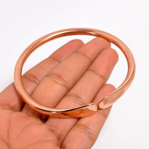 Brazalete Ligero de Cobre Abierto para Terapia Holística, Brazalete Liso de Cobre Puro para Alivio del Dolor de Artritis, Pulsera en Venta - Product Image 2