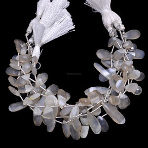 Cuentas de cuarzo Bio Solar Natural Premium, forma de pera facetada, 8 pulgadas, 7x9 A 9x28mm, hebra de piedras preciosas para fabricación de joyas, Uso de piedra - Product Image 2