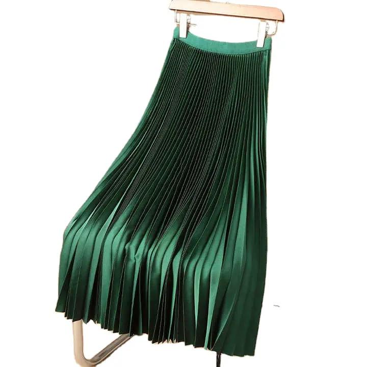 Pleated Maxi Skirt Spring And Autumn New Women's Suit Pleated Skirt Chiffon Pleated Maxi Skirt