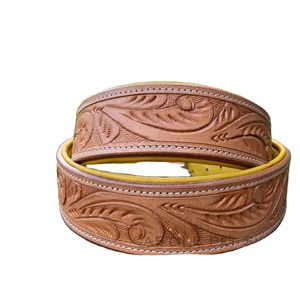 Exclusive Handmade Premium Quality 100% Genuine Leather <b>Dog</b> <b>Collar</b> With Hand Tooling Design Manufacturer Supplier Saman Exports - Product Image 1