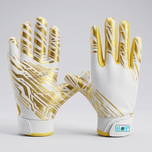 Custom Football Receiver Gloves <b>Top</b> Trending American Football Gloves Manufacturer & Supplier American Football Gloves - Product Image 1