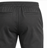 Pantalon de jogging pour homme noir, mi-lourd, 100 % coton, taille élastique avec cordon de serrage, poches latérales, chevilles affûtées à revers, pour l'entraînement et les loisirs - Product Image 6